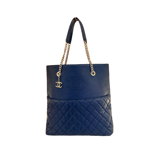 Bolsa Chanel Shopper Azul marinho