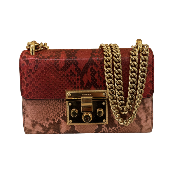 Gucci Padlock em python multicolorido