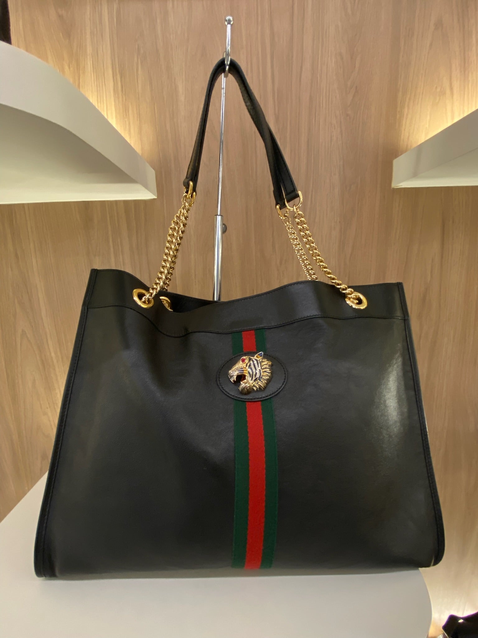 Gucci listra web tote