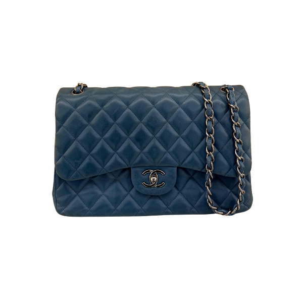 Chanel Double Flap Azul Escuro