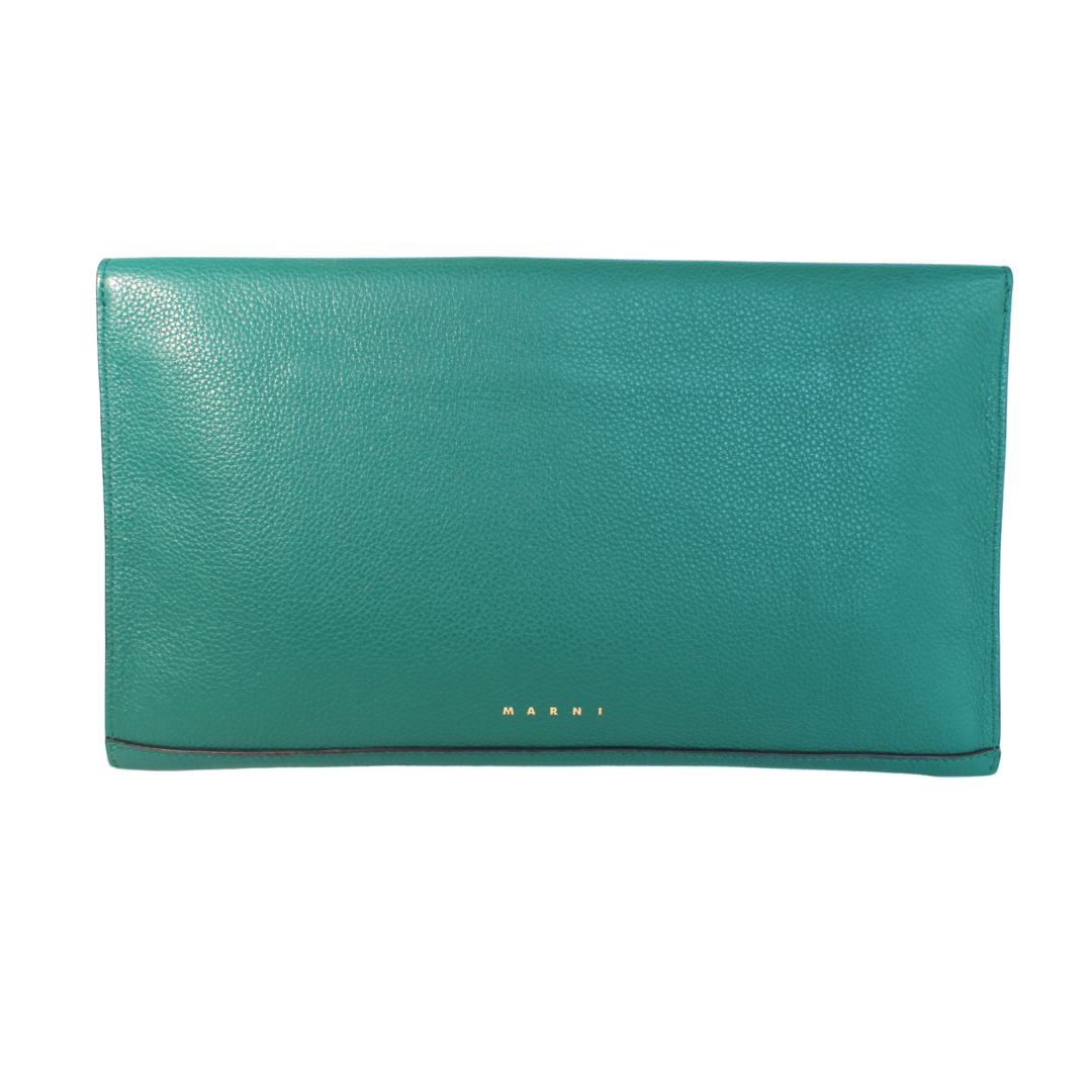 Clutch Marni Verde Bandeira