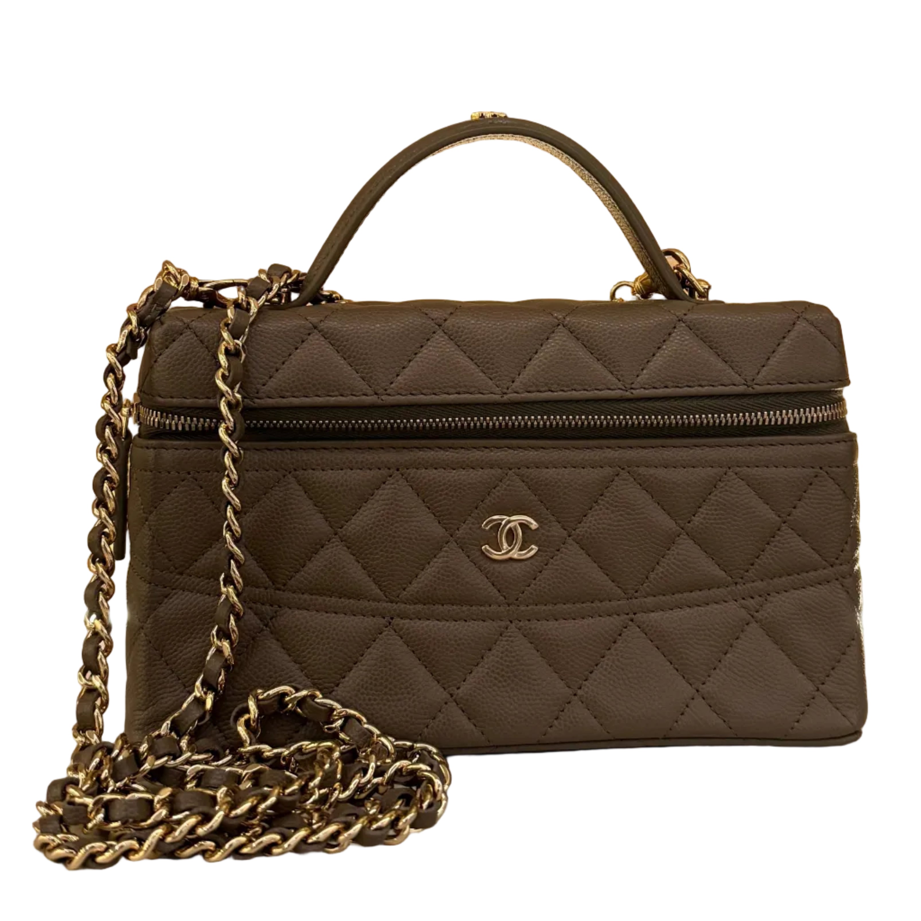 Chanel vanity dark blue
