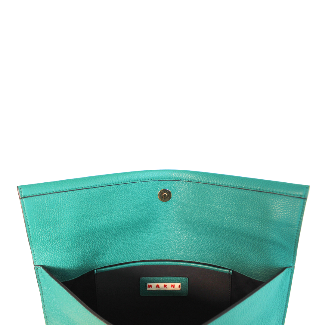 Clutch Marni Verde Bandeira