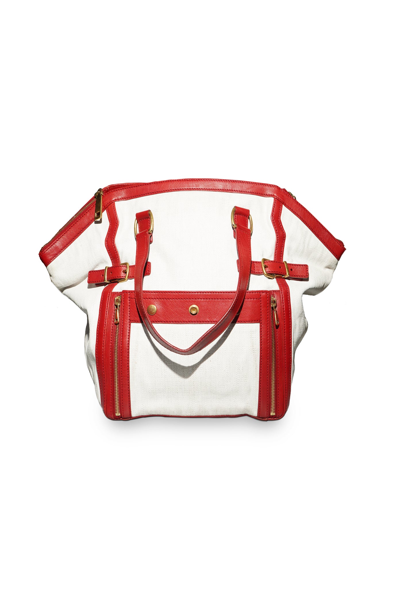 Bolsa YSL Downtown friso red
