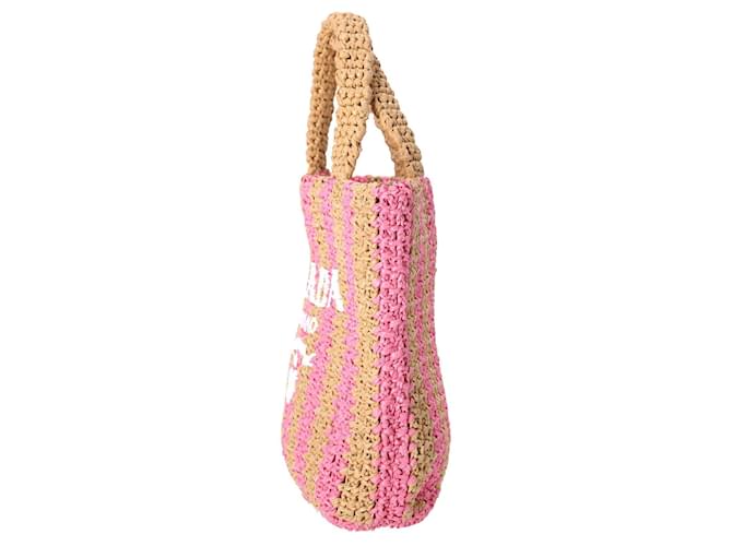 PRADA RAFFIA ROSA
