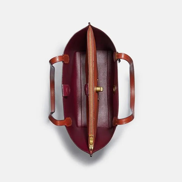 Bolsa Willow Tote Signature Coach - Marrom