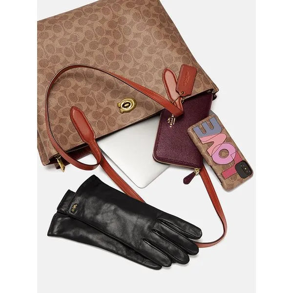 Bolsa Willow Tote Signature Coach - Marrom