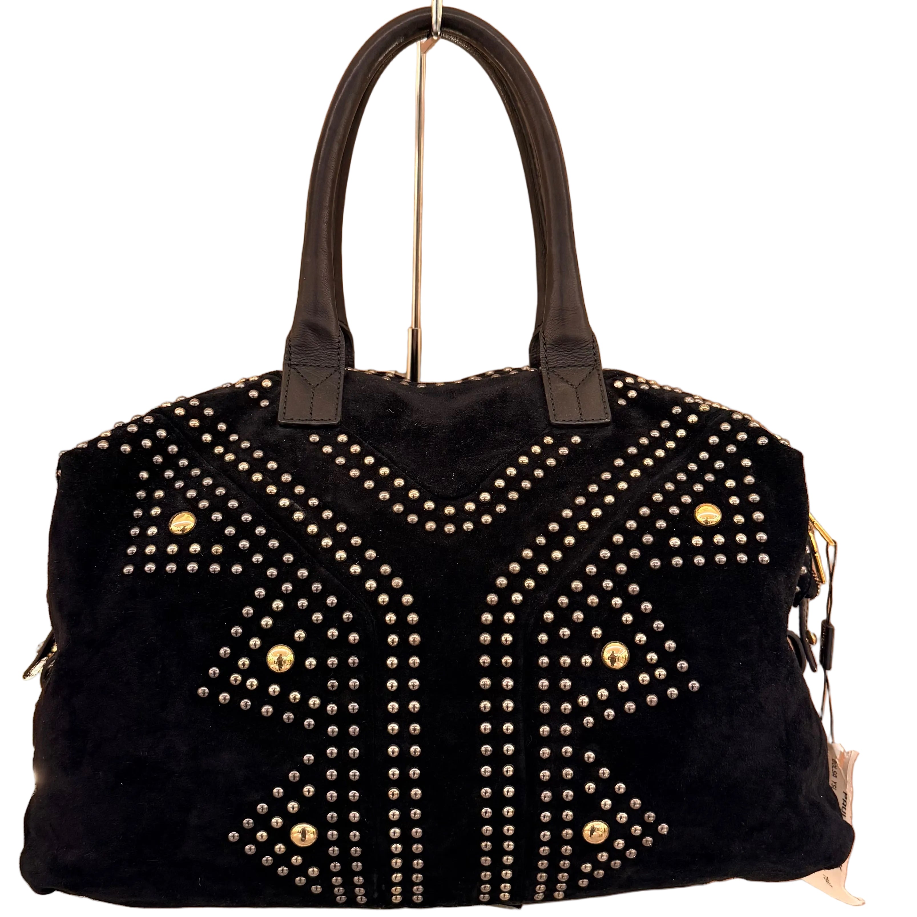 YSL Preta Suede C/Tachas