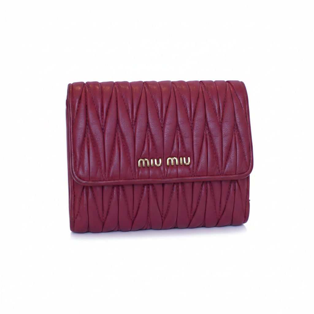 Miumiu Carteira vermelha