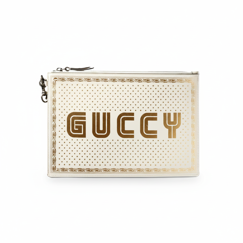 Clutch Gucci Guccy off white
