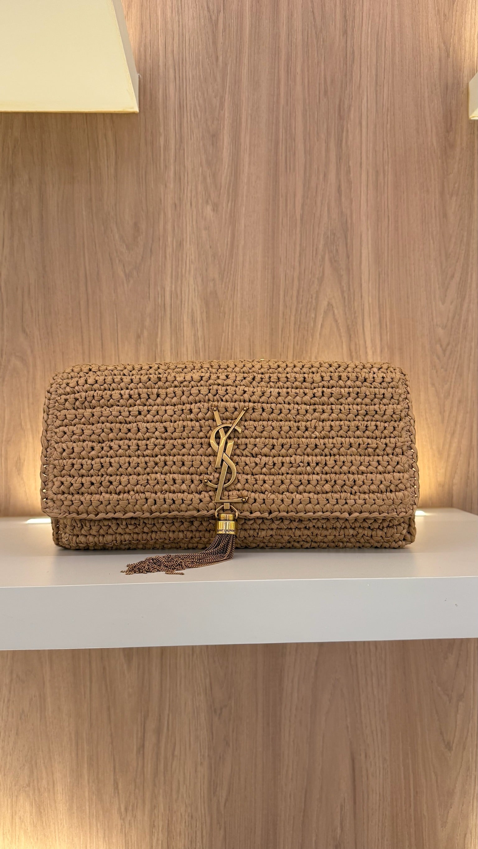 YSL RAFIA COM FRANJA