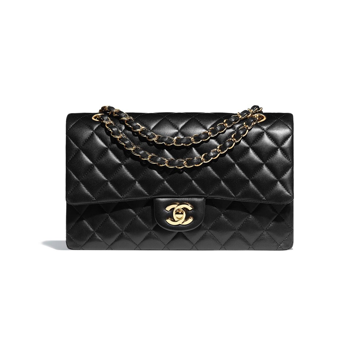 Bolsa Chanel clássica preta jumbo