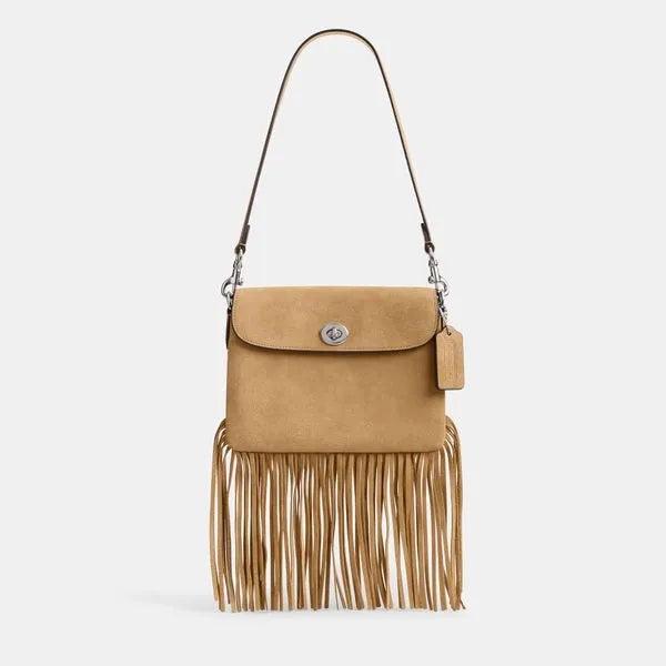 Bolsa 1964 Fringe Coach - Caramelo