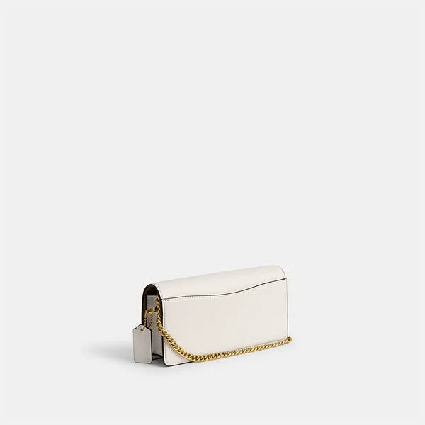 Bolsa Evie Long Wallet with Chain Coach - Off White